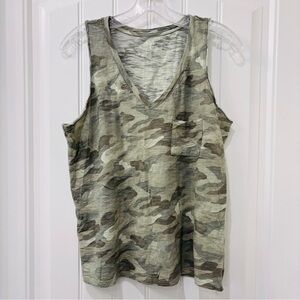 A.N.A Women’s Cotton Camo Sleeveless Tank Top Size M